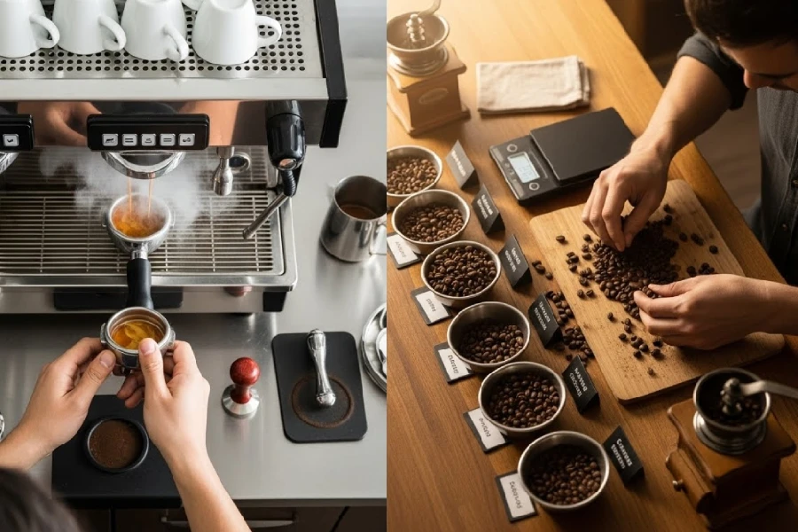 فرق باریستا و کافی من